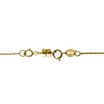 1x 14k Gold Filled 4mm Magnetic Clasp Converter for Necklaces w/ 5mm Spring Ring Clasp