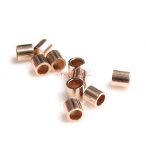 50x 14k Rose Gold Filled 2mm Crimp Tube Beads 2x2mm