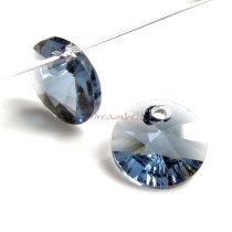 12x Swarovski Crystal 6428 Xilion Rivoli Pendant Charm Denim Blue 8mm