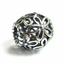 Antique 925 Sterling Silver Blossom Flower European Bead for European Charm Bracelets