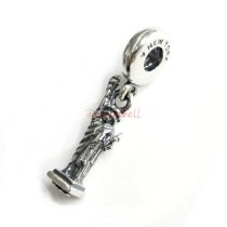 Antique 925 Sterling Silver USA New York Statue of Liberty European Dangle Bead for European Charm Bracelets