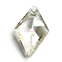 1x Swarovski Rhombus Pendant Silver Shade 27mm Crystal 6320
