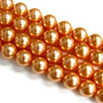 10x Swarovski Crystal Pearls 5810 Round Rose Peach 10mm