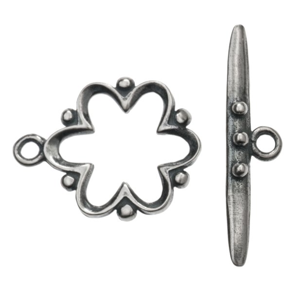 1x Bali Sterling silver Galaxy Toggle clasp 15mm