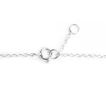 1x Sterling Silver Round Satin w/ Red Enamel Heart Link Rolo Cable Link Anklet w/ Extender Spring Clasp 9"