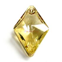 1x Swarovski Rhombus Pendant Golden Shadow 27mm Crystal 6320