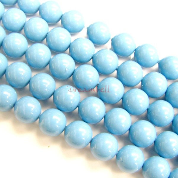 50x Swarovski Elements Crystal Pearls 5810 Round Turquoise 3mm