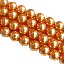 50x Swarovski Crystal Pearls 5810 Round Rose Peach 6mm