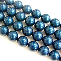 50x Swarovski Crystal Pearls 5810 Round Petrol 6mm