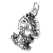 1x Antique 925 Sterling Silver Chinese Zodiac Dragon Dangle Charm Pendant