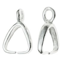2x Sterling Silver Pendant Bail Earring dangle Clasp