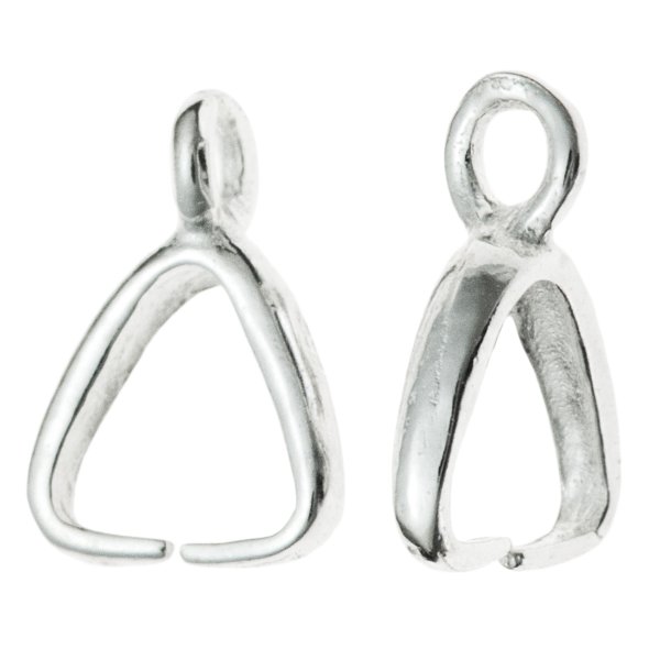 2x Sterling Silver Pendant Bail Earring dangle Clasp