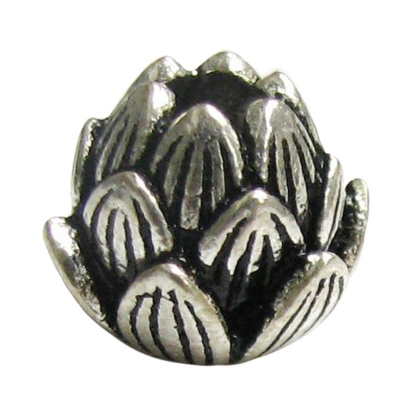 1x Bali Sterling Silver Lotus Flower Bud Focal Spacer Bead 8.5mm