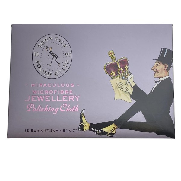 1x Town Talk Jewellery Polishing Cloth 125mm x 175mm