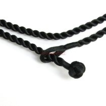 1x Chinese Hand Knotted Black Silk Pendant Cord Necklace for European Bead Charm 20"