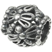 Antique 925 Sterling Silver Barrel Shape Dragonfly Bead for European Charm Bracelets