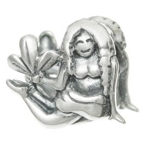 Antique 925 Sterling Silver Zodiac Virgo Bead for European Charm Bracelets