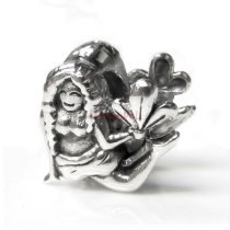 Antique 925 Sterling Silver Zodiac Virgo Bead for European Charm Bracelets