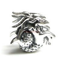 Antique 925 Sterling Silver Zodiac Capricorn Bead for European Charm Bracelets