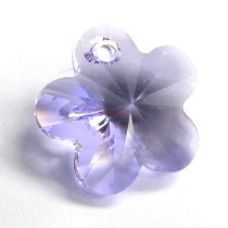 2x Swarovski Elements Crystal 6744 Flower Bead 14mm Lavender