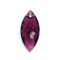 1x Navette Swarovski Crystal 6110 Navette Pendant Amethyst 30mm