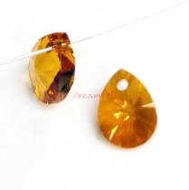 4x Swarovski Crystal 6128 Xilion Mini Pear Pendant Charm Astral Pink 10mm