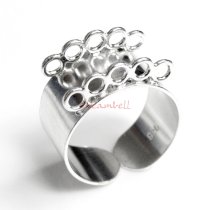 1 x BRIGHT STERLING SILVER Ring Case (heavy)