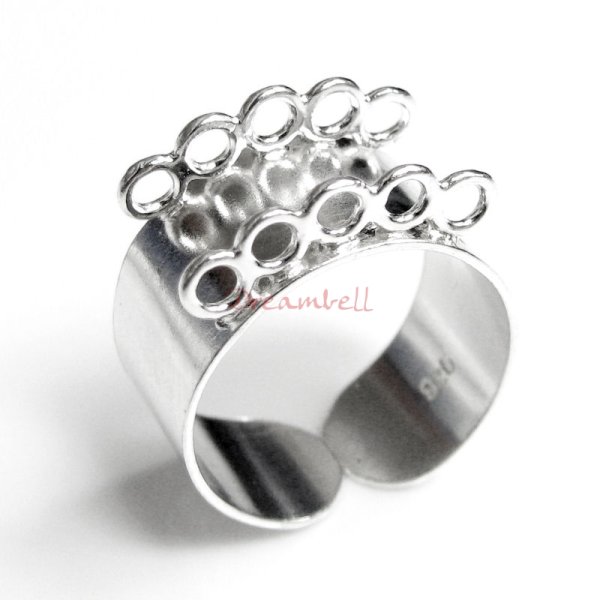 1 x BRIGHT STERLING SILVER Ring Case (heavy)