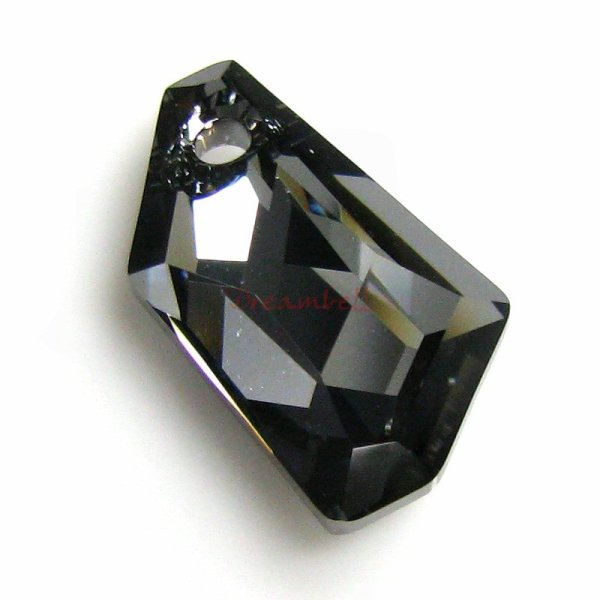 Swarovski Elements Crystal 6670 18mm Silver Night Pendant