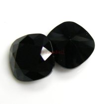 2x Swarovski Elements Crystal 12mm 4470 Cushion Square Jet Unfoiled Stone
