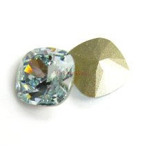 2x Swarovski Elements Crystal 12mm 4470 Cushion Square Light Azore Foiled Stone