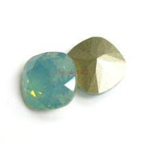 2x Swarovski Elements Crystal 12mm 4470 Cushion Square Pacific Opal Foiled Stone