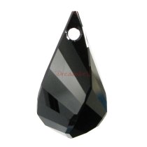 Swarovski Crystal 6020 Helix Jet Pendant Charm 30mm