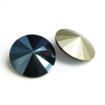 2x Swarovski Elements Rivoli Stone Crystal 1122 Metallic Blue Foiled 14mm