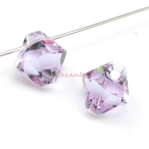 12x Swarovski Elements Crystal 6328 Xilion Bicone Pendant Violet 6mm