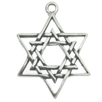 Dreambell .925 Sterling Silver Magic Star of David Pendant Dangle Charm 18mm
