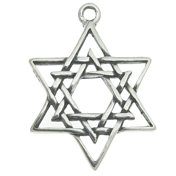 Dreambell .925 Sterling Silver Magic Star of David Pendant Dangle Charm 18mm