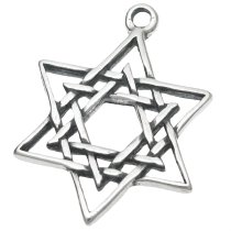Dreambell .925 Sterling Silver Magic Star of David Pendant Dangle Charm 18mm