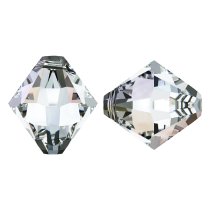 12x Swarovski Element Crystal 6328 Xilion Bicone Pendant Clear AB 6mm