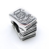 1x Antique 925 Sterling Silver Education Childern Story Book Bead for European Charm Bracelets