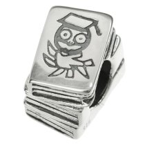 1x Antique 925 Sterling Silver Education Childern Story Book Bead for European Charm Bracelets