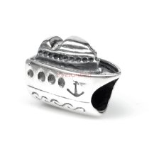 1x Antique 925 Sterling Silver Cruise Ship Travel Vacation Holiday Series Bead for European Charm Bracelets