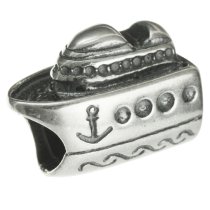 1x Antique 925 Sterling Silver Cruise Ship Travel Vacation Holiday Series Bead for European Charm Bracelets