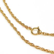 1x Italian 14k Gold Filled Rope Chain Necklace 18″