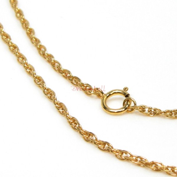 1x Italian 14k Gold Filled Rope Chain Necklace 18"