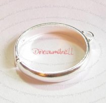 1 x BRIGHT 925 STERLING SILVER Ring Case (1 hole)