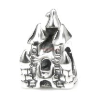 1x Antique 925 Sterling Silver Fairy Castle Bead for European Charm Bracelets