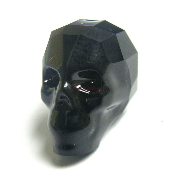 1x Swarovski Elements Crystal 5750 Skull Bead Jet Black 13mm