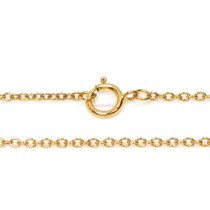1x 14k Gold Filled Rolo Chain Necklace 18"