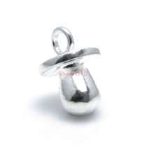 1x 925 Sterling Silver Baby Pacifier Soother Dangle Charm Pendant